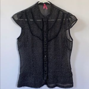 Dotti Capped sleeve blouse